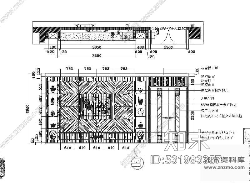 施工图某现代风格高档别墅装修图cad施工图下载【ID:531993357】