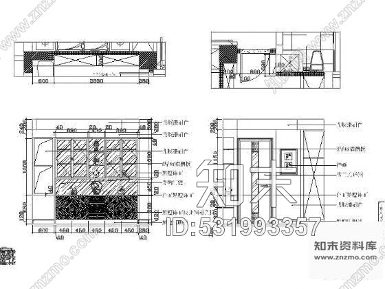 施工图某现代风格高档别墅装修图cad施工图下载【ID:531993357】