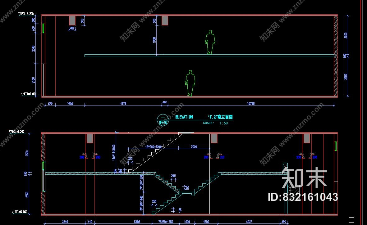 工装-CAD施工图丨咖哩馆现代风格室内装修cad施工图下载【ID:832161043】