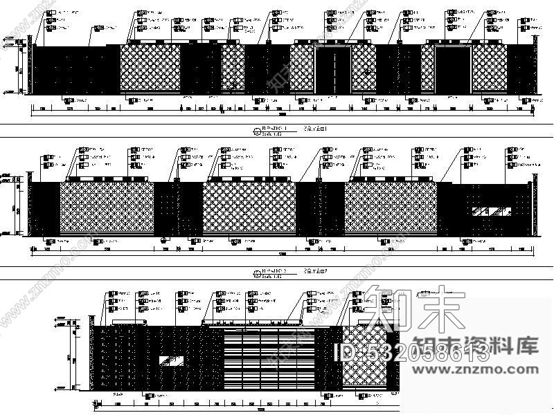 施工图上海某四星级酒店宴会厅设计图cad施工图下载【ID:532058613】