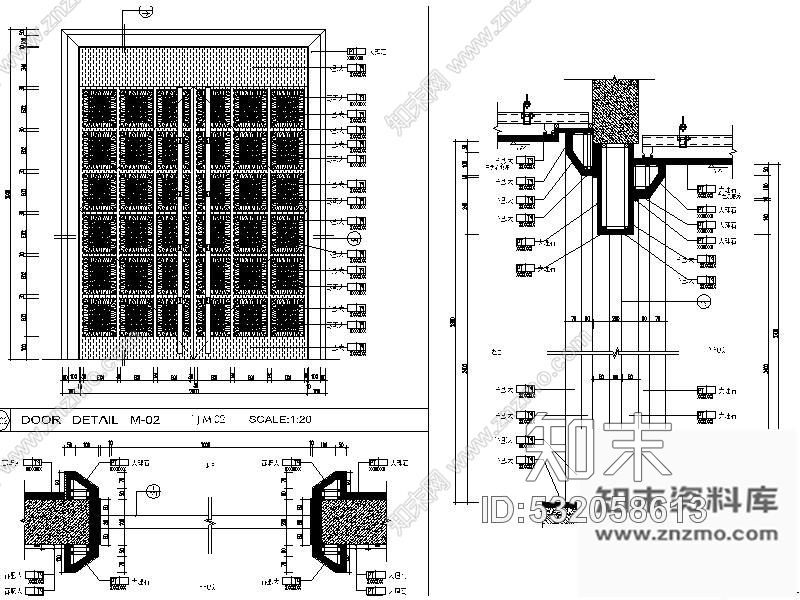 施工图上海某四星级酒店宴会厅设计图cad施工图下载【ID:532058613】