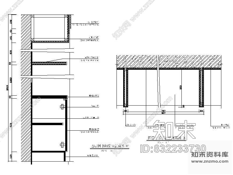 图块/节点图书阅览室详图cad施工图下载【ID:832233730】