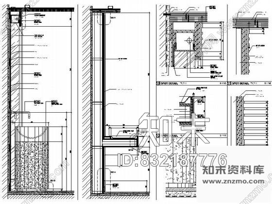图块/节点某现代海鲜餐厅洗手间节点详图CAD图块下载cad施工图下载【ID:832187776】