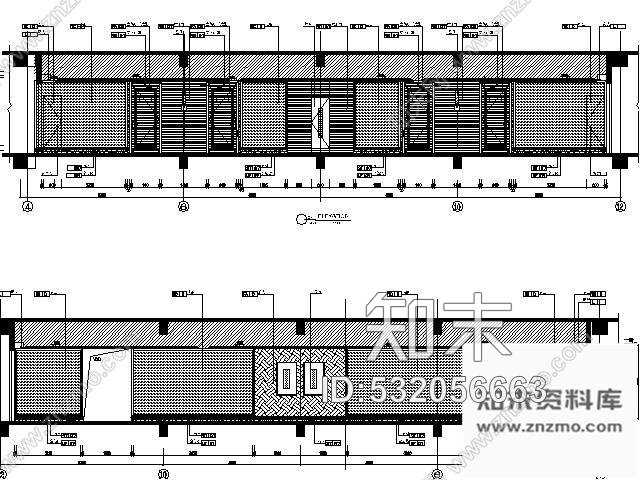 施工图酒店标准层电梯厅及公共走道装修图施工图下载【ID:532056663】