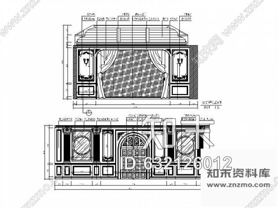 施工图北京欧式豪华KTV包厢室内设计施工图cad施工图下载【ID:632126012】