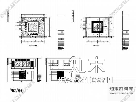 施工图小会议室装修图cad施工图下载【ID:532103811】