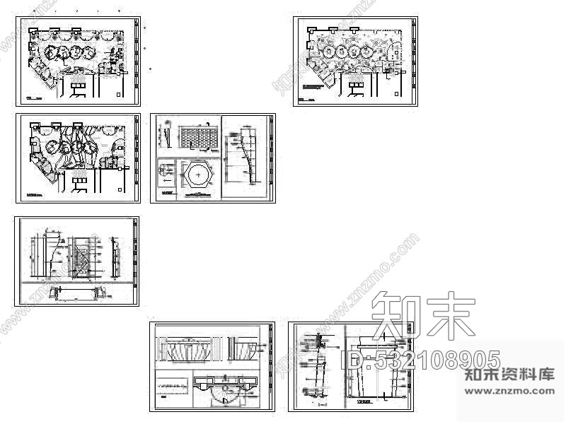 施工图某展厅装修设计图(含效果)cad施工图下载【ID:532108905】