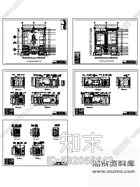 施工图东莞某酒店亲子客房装修图cad施工图下载【ID:532055642】