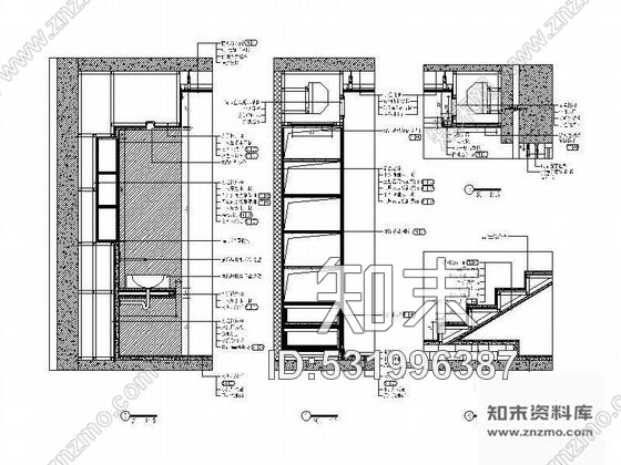 施工图北京某艺术别墅装修图cad施工图下载【ID:531996387】