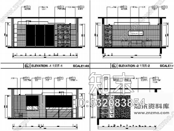 施工图苏州豪华时尚政府机关财税办公大楼室内装饰施工图含电气及给排水系统图cad施工图下载【ID:532083854】