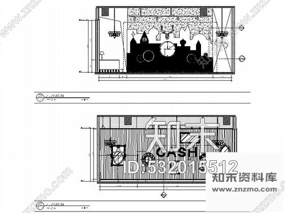 施工图广东现代梦幻城堡主题酒吧室内装修设计施工图含效果图cad施工图下载【ID:532015512】