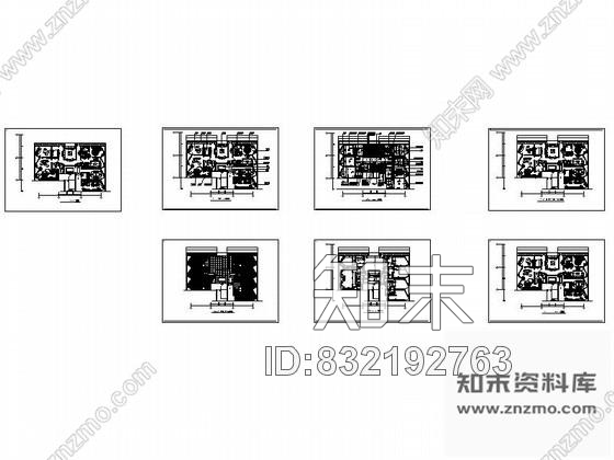图块/节点深圳某商务酒店总统套房平面图cad施工图下载【ID:832192763】