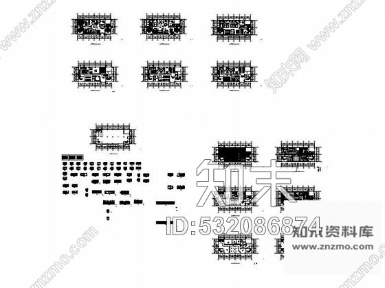 施工图杭州时尚女装企业有限公司现代办公楼装修施工图施工图下载【ID:532086874】