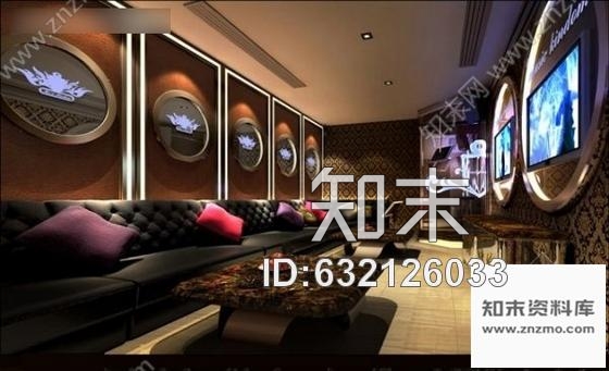 施工图广州某豪华KTV包间室内装修施工图含效果cad施工图下载【ID:632126033】