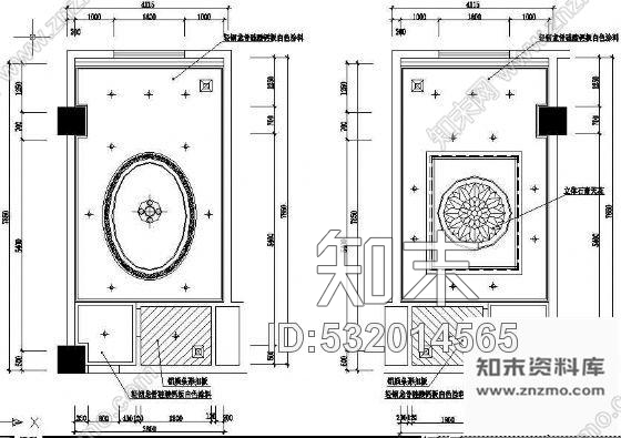 施工图酒店餐厅包厢装修图纸cad施工图下载【ID:532014565】