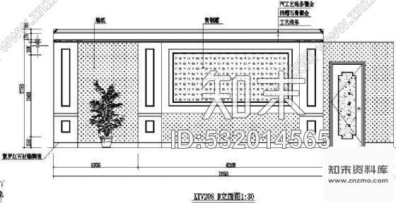 施工图酒店餐厅包厢装修图纸cad施工图下载【ID:532014565】