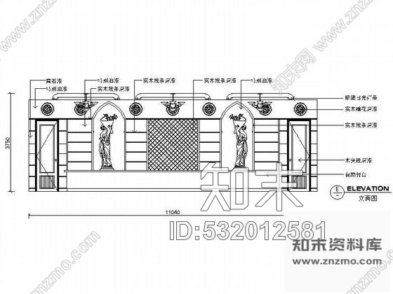 施工图某西餐厅装修设计图cad施工图下载【ID:532012581】