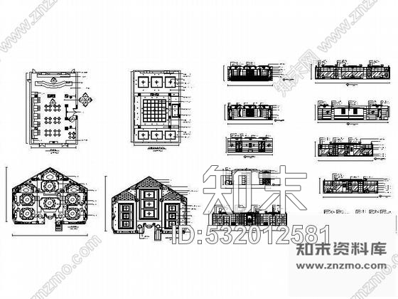 施工图某西餐厅装修设计图cad施工图下载【ID:532012581】