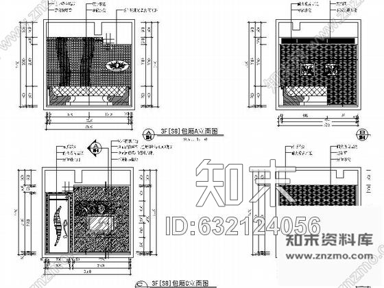 施工图广东豪华娱乐KTV包厢室内设计施工图含效果cad施工图下载【ID:632124056】