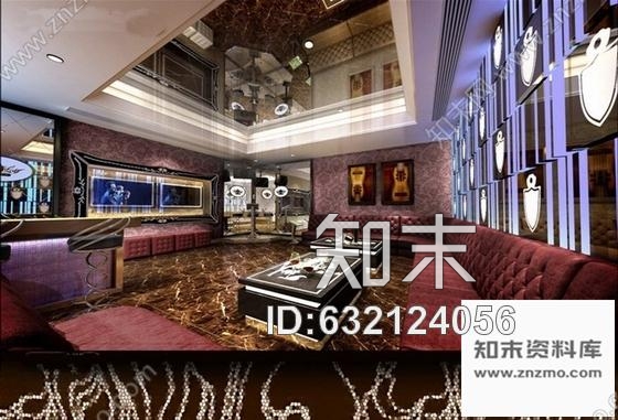 施工图广东豪华娱乐KTV包厢室内设计施工图含效果cad施工图下载【ID:632124056】