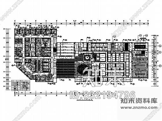 安徽某国际大酒店装修平面图cad施工图下载【ID:832194796】