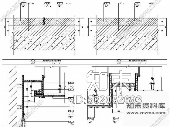 施工图酒店电梯厅装修图cad施工图下载【ID:532052693】