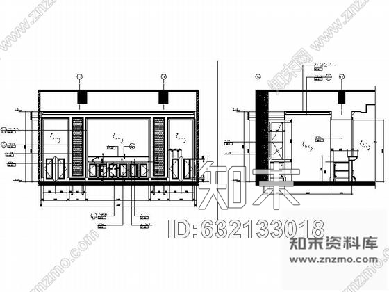 施工图厦门精致社区公馆美式风情销售中心精装修施工图含效果施工图下载【ID:632133018】