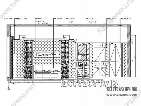 施工图青岛园林特色酒店禅意大床间装修施工图含效果施工图下载【ID:532031613】