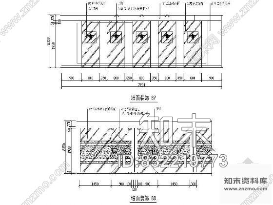 图块/节点十套造型墙立面图cad施工图下载【ID:832219773】