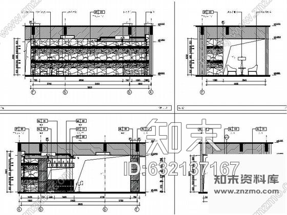 施工图江苏学员宿舍楼现代大堂吧装修施工图cad施工图下载【ID:632137167】