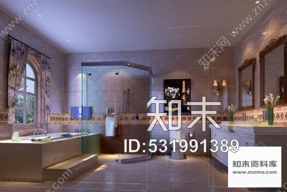 施工图北京北美风独栋双层别墅室内装修图含效果cad施工图下载【ID:531991389】