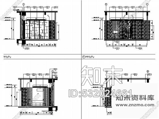 施工图芜湖广场商业圈典雅新中式风格餐厅装修施工图含效果cad施工图下载【ID:532024661】