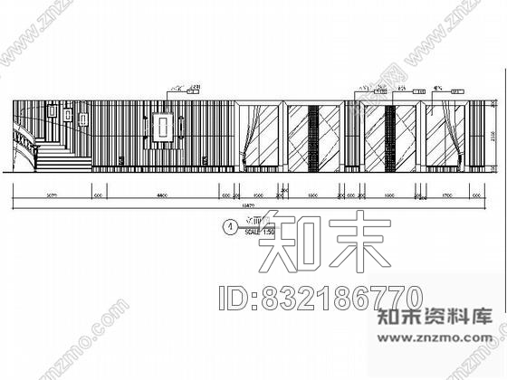 超五星酒店多功能厅立面详图cad施工图下载【ID:832186770】