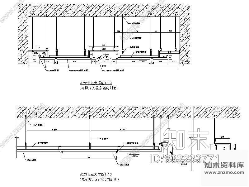 图块/节点电梯间详图cad施工图下载【ID:832233771】