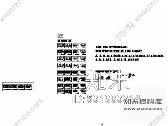 施工图江西知名房产新中式三层别墅装修施工图cad施工图下载【ID:531983314】