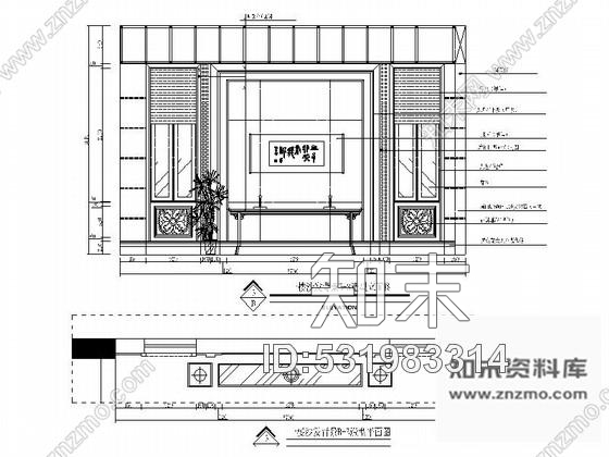 施工图江西知名房产新中式三层别墅装修施工图cad施工图下载【ID:531983314】