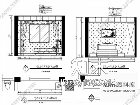 施工图江西知名房产新中式三层别墅装修施工图cad施工图下载【ID:531983314】