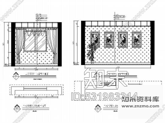 施工图江西知名房产新中式三层别墅装修施工图cad施工图下载【ID:531983314】