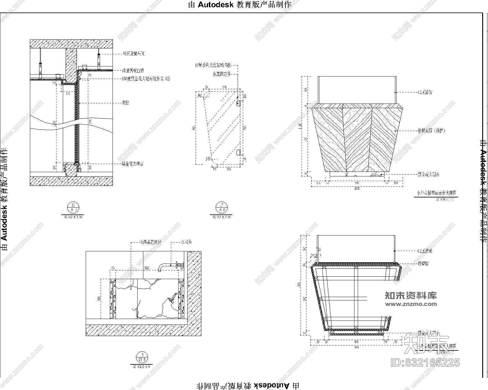 湖南株洲兆富家园营销中心欧式风格室内装修施工图含效果图cad施工图下载【ID:832165225】