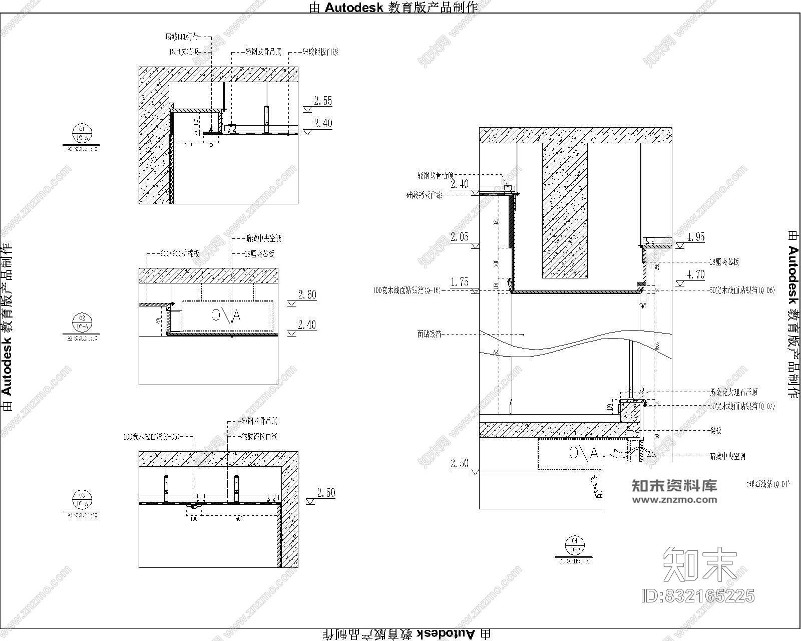 湖南株洲兆富家园营销中心欧式风格室内装修施工图含效果图cad施工图下载【ID:832165225】
