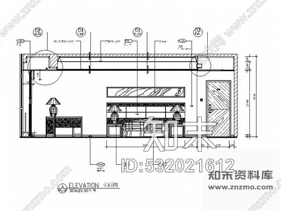 施工图株洲现代豪华酒店客房CAD施工图施工图下载【ID:532021612】