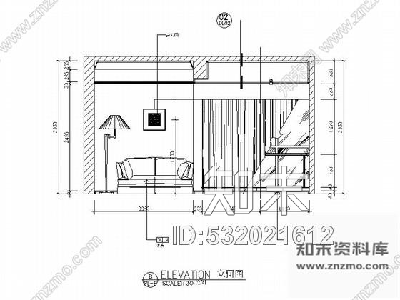 施工图株洲现代豪华酒店客房CAD施工图施工图下载【ID:532021612】