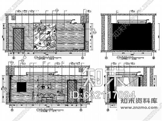 施工图休闲时尚棋牌室装修图含效果cad施工图下载【ID:632117094】