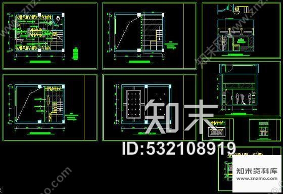 施工图一套小服装店的装修图cad施工图下载【ID:532108919】