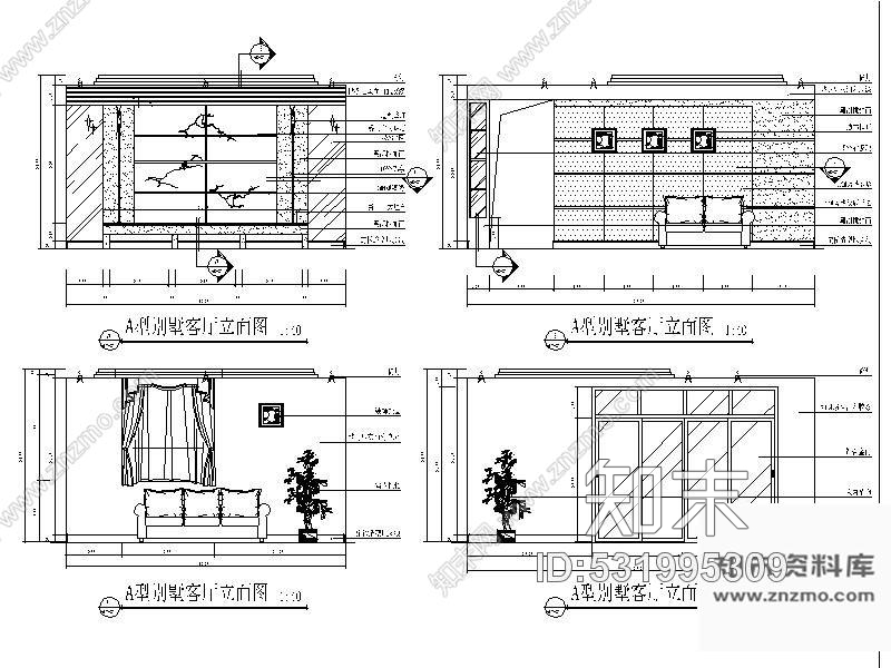 施工图广东某电力双层别墅平面设计图cad施工图下载【ID:531995309】