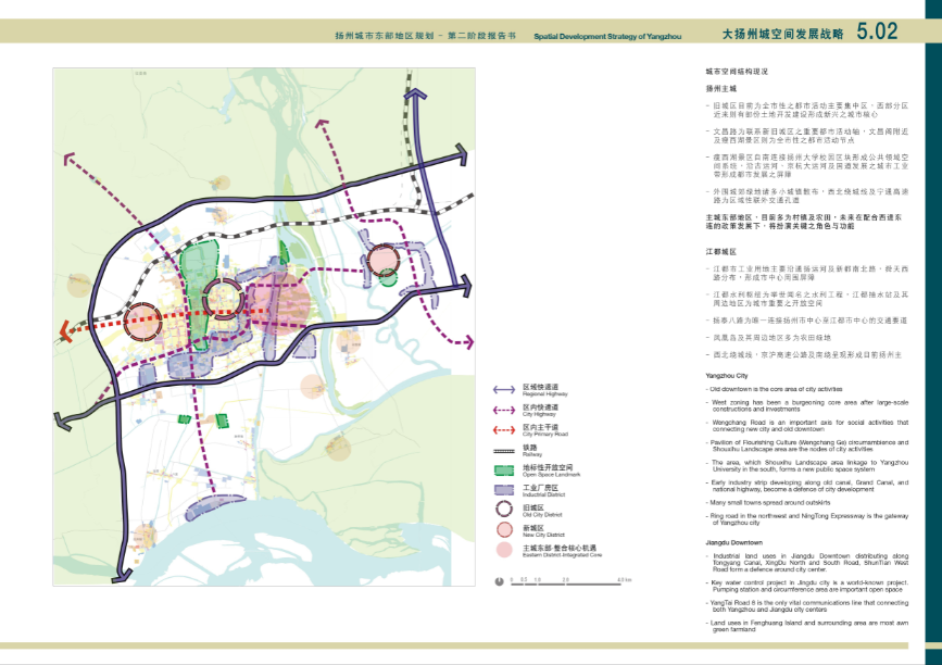 江苏扬州城市东部地区城市规划设计方案文本施工图