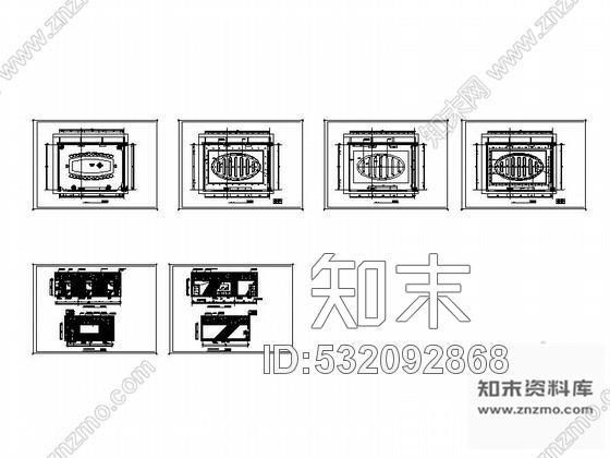 施工图沈阳某大学中会议室施工图cad施工图下载【ID:532092868】