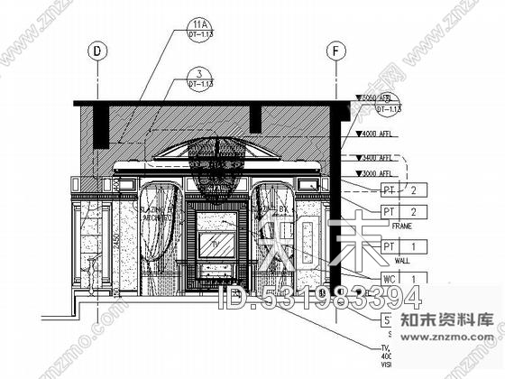 施工图浙江豪华欧式私家总裁别墅设计CAD施工图含效果cad施工图下载【ID:531983394】