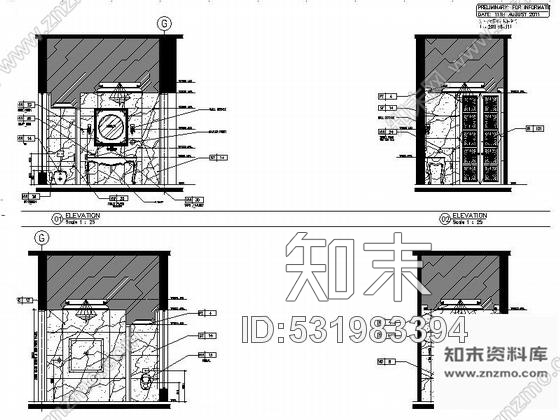 施工图浙江豪华欧式私家总裁别墅设计CAD施工图含效果cad施工图下载【ID:531983394】