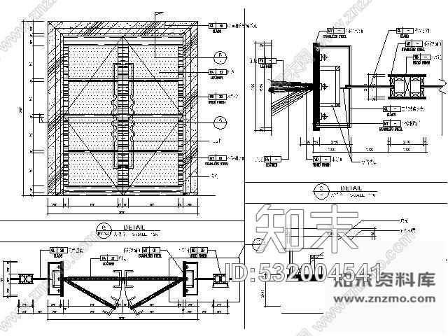 施工图北京某日本餐厅施工图含实景cad施工图下载【ID:532004541】